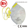 EN149 respirator, FFP1 fold flat dust mask with active carbon and filter